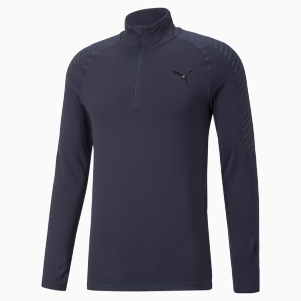Formknit Seamless 1/2 Zip Men's Pullover, Peacoat, extralarge-IND