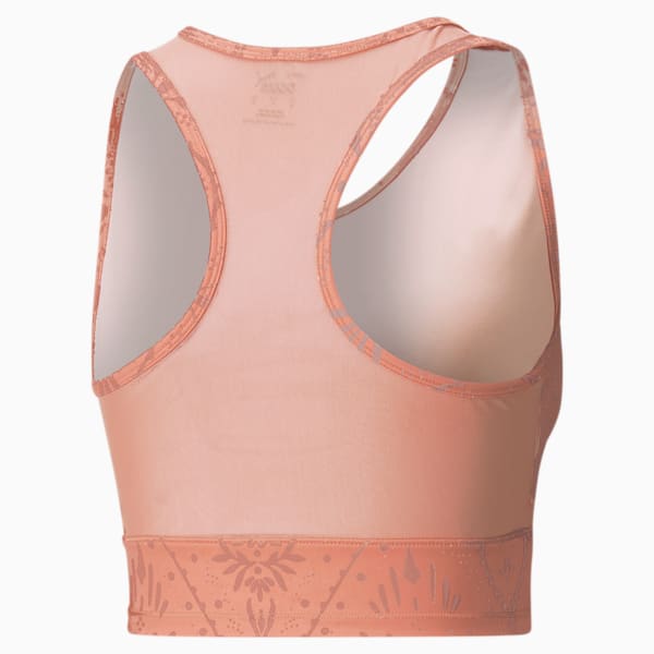 Studio Printed Cropped Women's Training Tank Top, Rosette