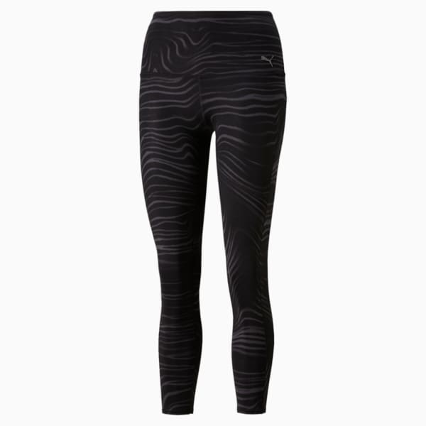 Studio Printed High-Waisted Women's Training Leggings, Puma Black, extralarge-IND