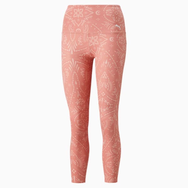 Leggings de entrenamiento para mujeres de tiro alto Studio con estampado para mujeres, Rosette, extralarge