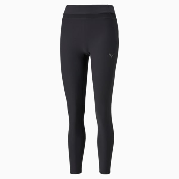 Studio Mesh Inset High Waist 7/8 Women's Training Leggings, Puma Black, extralarge