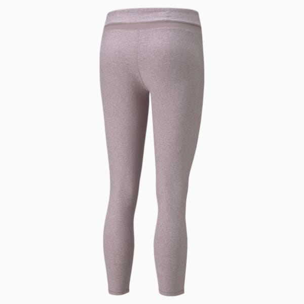 Studio Mesh Inset High Waist 7/8 Women's Training Leggings, Quail Heather, extralarge