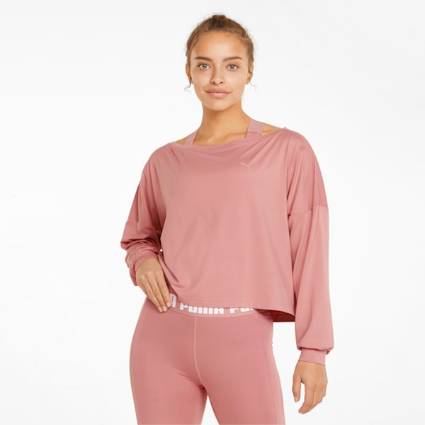 CLOUDSPUN Long Sleeve Women's Training Top, Rosette, extralarge-IND