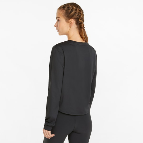 Studio Yogini Trend Women's Regular Fit Training Sweatshirt, Puma Black, extralarge-IND