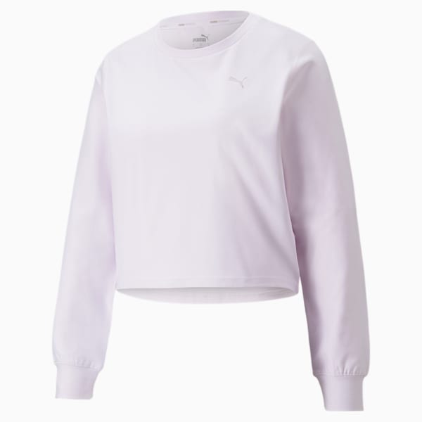 Studio Yogini Trend Women's Training Sweatshirt, Lavender Fog Heather, extralarge