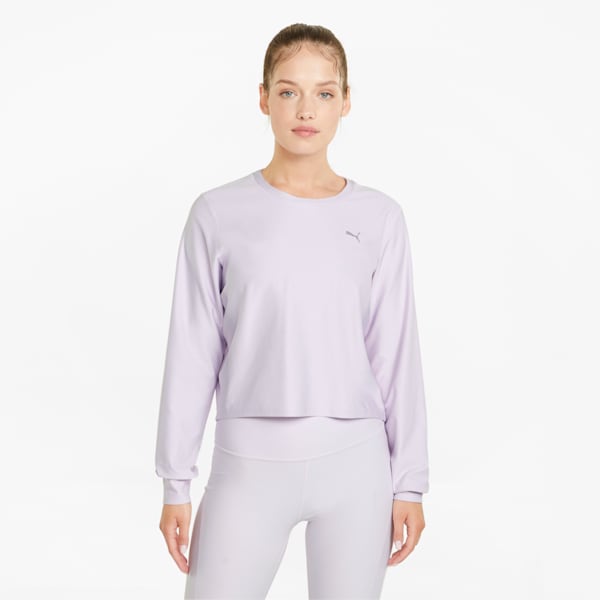 Studio Yogini Trend Women's Training Sweatshirt, Lavender Fog Heather, extralarge