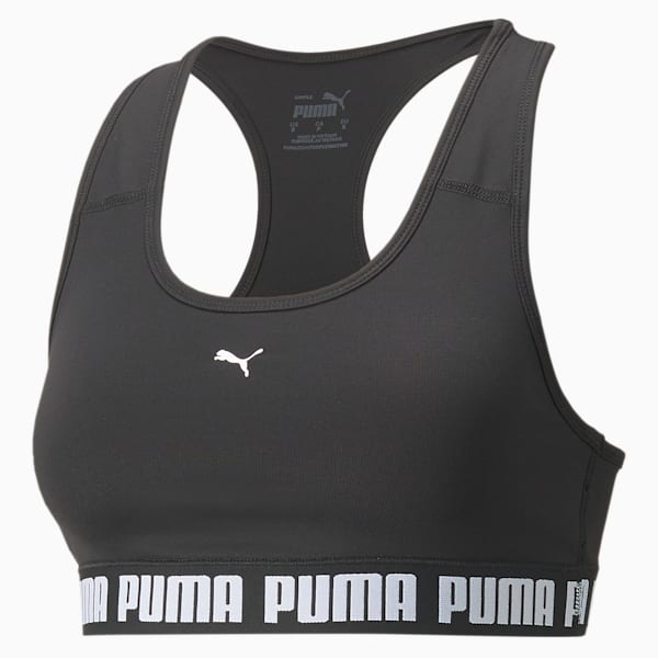 PUMA Strong Mid-Impact Women's Training Bra, Puma Black, extralarge-AUS