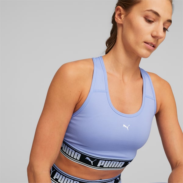Strong Mid-Impact Women's Training Bra, Elektro Purple, extralarge-IND