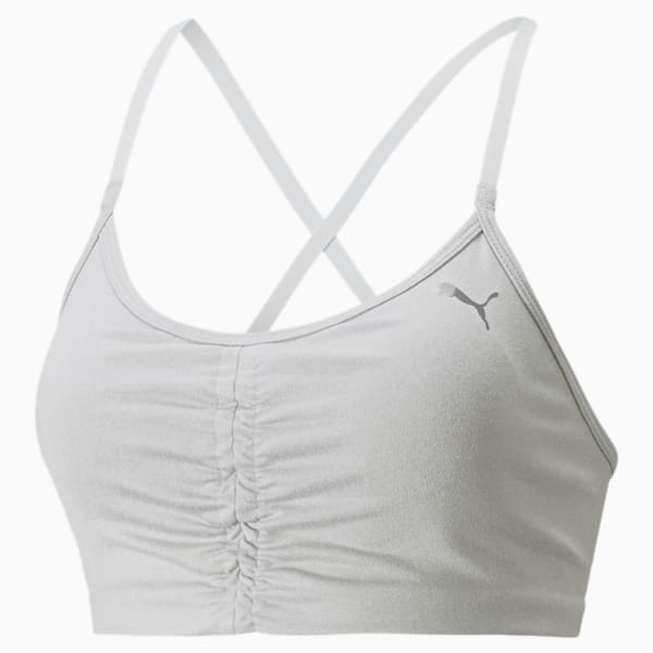 Studio Low Impact Women's Training Bra, Light Gray Heather, extralarge-AUS