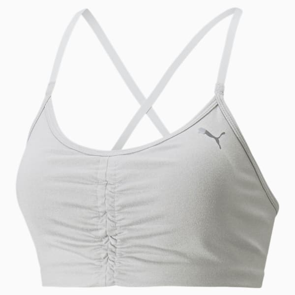 Studio Low Impact Women's Training Bra, Light Gray Heather, extralarge-IND
