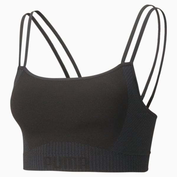 FormKnit Low Impact Women's Training Bra, Puma Black, extralarge-IND