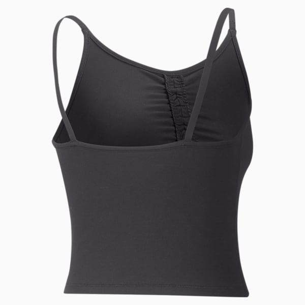 Studio Foundation Ruched Women's Slim Fit Training Tank Top, Puma Black, extralarge-IND