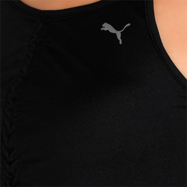 Studio Foundation Ruched Women's Slim Fit Training Tank Top, Puma Black, extralarge-IND