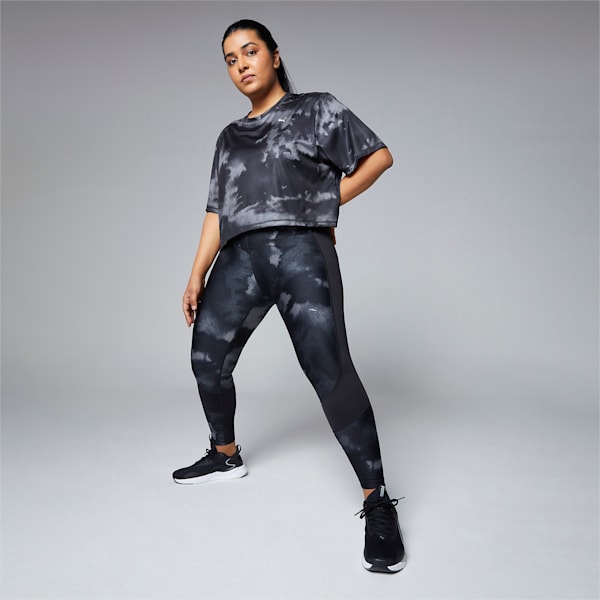 EVERSCULPT Printed High Waist 7/8 Women's Training Leggings, Puma Black-Q1, extralarge-IND