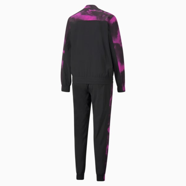 Favourite Printed Women's Training Tracksuit, Puma Black-Deep Orchid-AOP, extralarge-IND