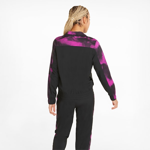 Favourite Printed Women's Training Tracksuit, Puma Black-Deep Orchid-AOP, extralarge-IND