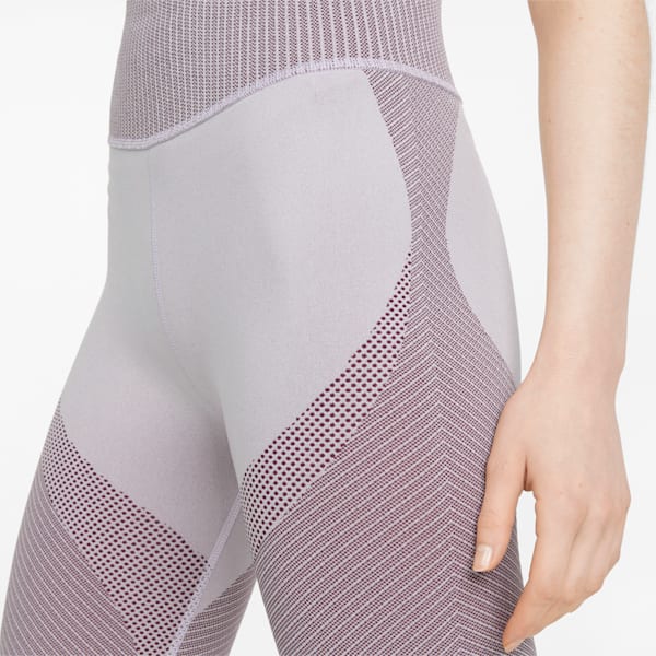 FormKnit Seamless High Waist 7/8 Women's Training Leggings, Lavender Fog-Grape Wine, extralarge-GBR