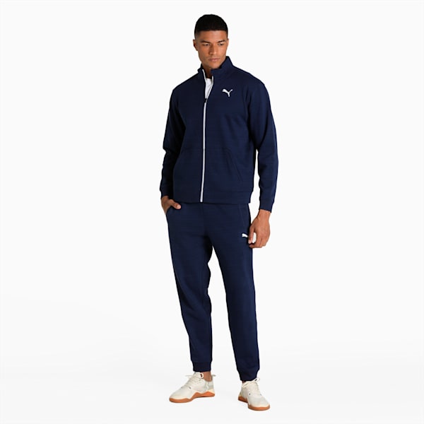 Train Favourite Knitted Men's Training Tracksuit, Peacoat, extralarge-IND