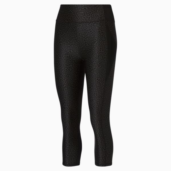 Training Favorite AOP HW 3/4 Women's Tights, Puma Black, extralarge