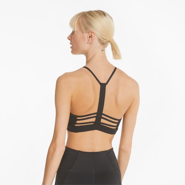 Low-Impact Strappy Women's Training Bra, Puma Black, extralarge-IND
