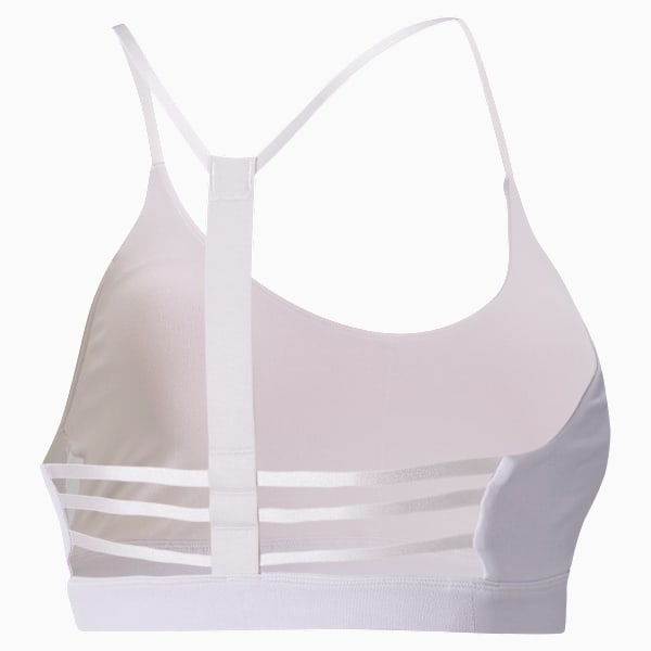 Low-Impact Strappy Women's Training Bra, Lavender Fog, extralarge-IND