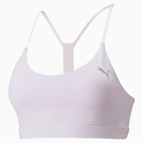 Low-Impact Strappy Women's Training Bra, Lavender Fog, extralarge-IND