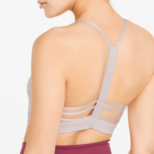 Low-Impact Strappy Women's Training Bra, Lavender Fog, extralarge-IND
