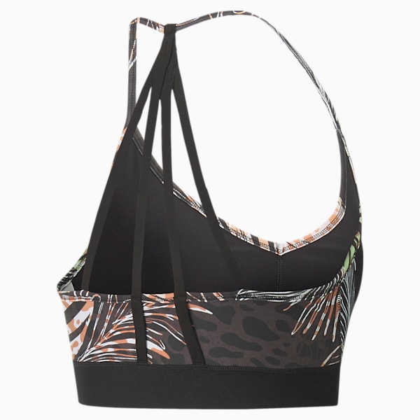 Risk Taker Low Impact Women's Sports Training Bra, Puma Black-trop print, extralarge-IND