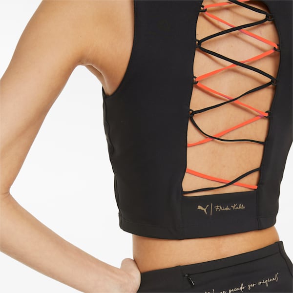 PUMA x FRIDA KAHLO Cropped Women's Training Bra, Puma Black, extralarge-IND
