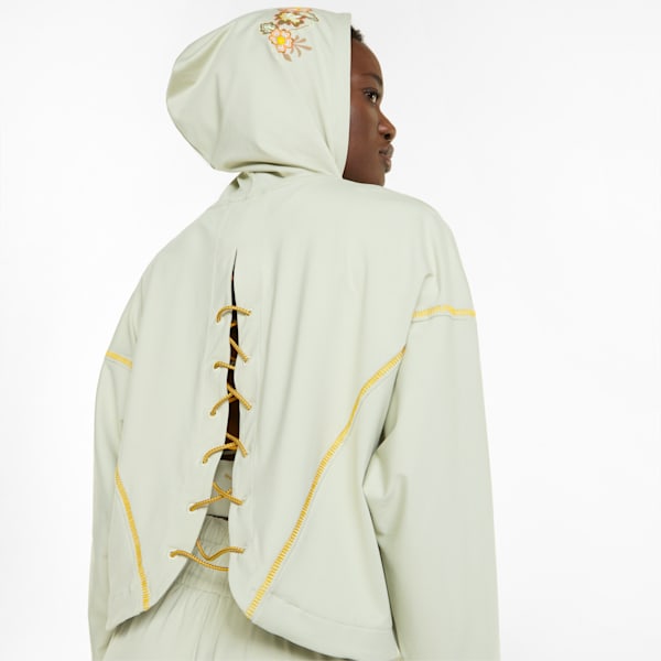 PUMA x FRIDA KAHLO Full-Zip Women's Training Hoodie, Spring Moss, extralarge