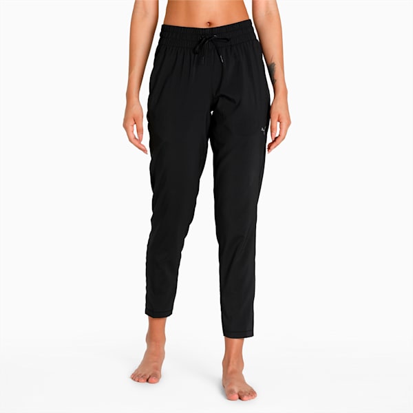 Studio Tapered Woven Women's Trackpants, Puma Black, extralarge-IND