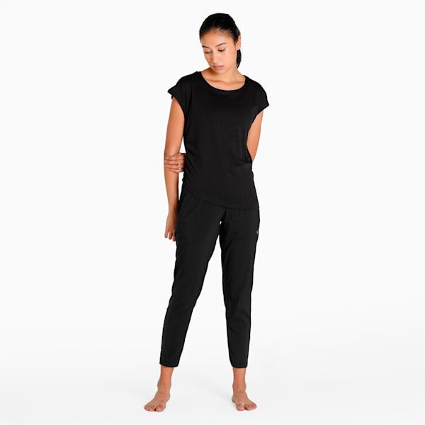 Studio Women's Tapered Woven Training Trackpants, Puma Black, extralarge-IND