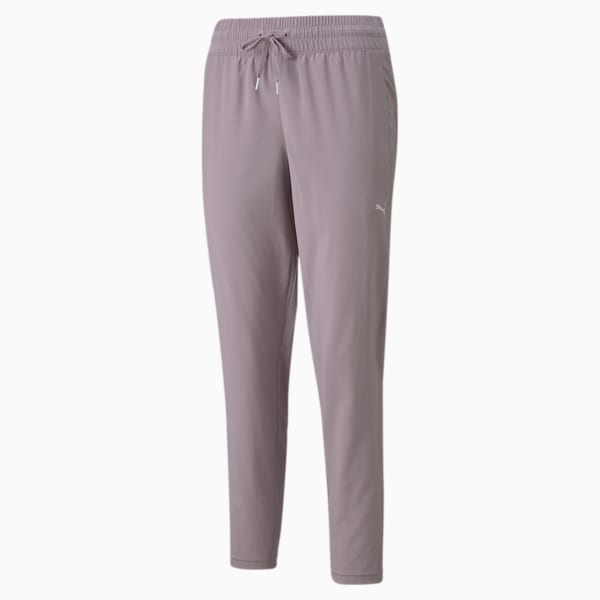 Studio Tapered Woven Women's Trackpants, Quail, extralarge-IND