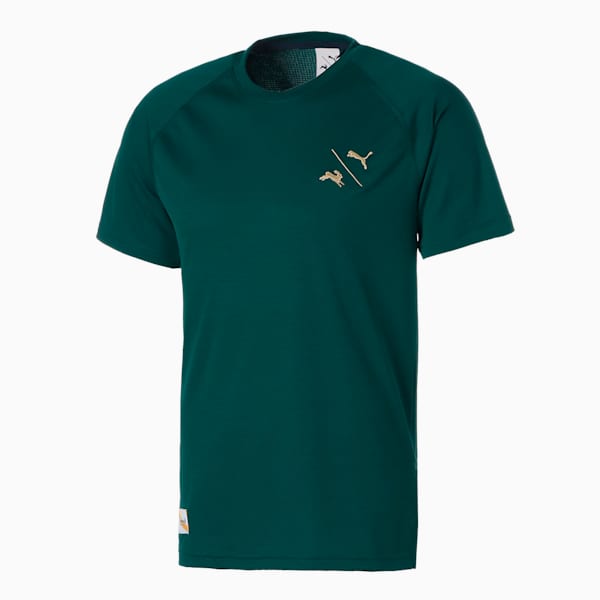 PUMA x TRACKSMITH Men's Running Tee, Varsity Green, extralarge