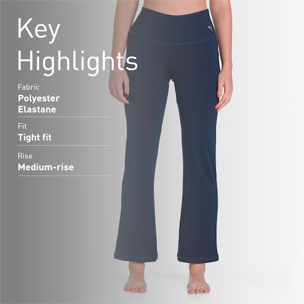 Women's Yoga Training Pants, Peacoat, extralarge-IND