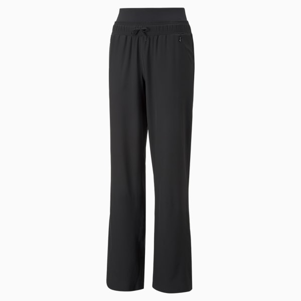 Modest Activewear Wide Leg Training Pants Women, Puma Black, extralarge