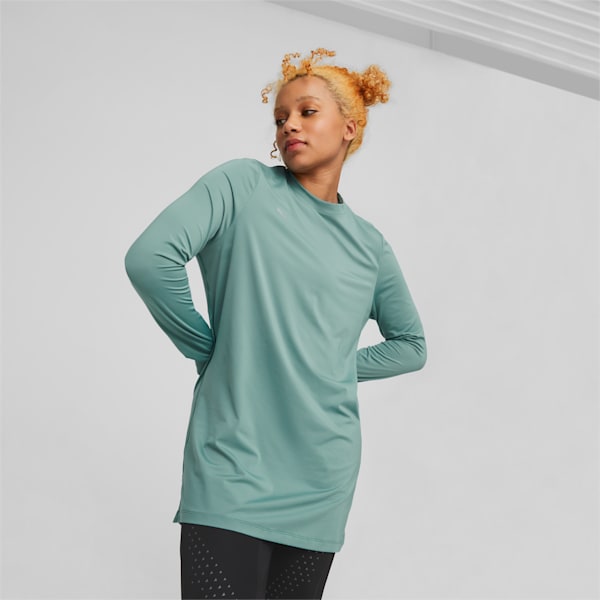 Modest Activewear Women's Training T-Shirt, Adriatic