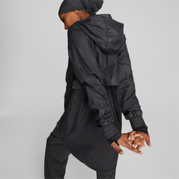 Modest Activewear Training Rain Jacket Women, Puma Black