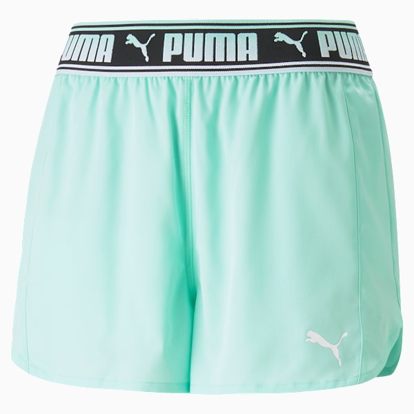 Shorts de training de 8 cm Mujer Strong, Electric Peppermint, extralarge
