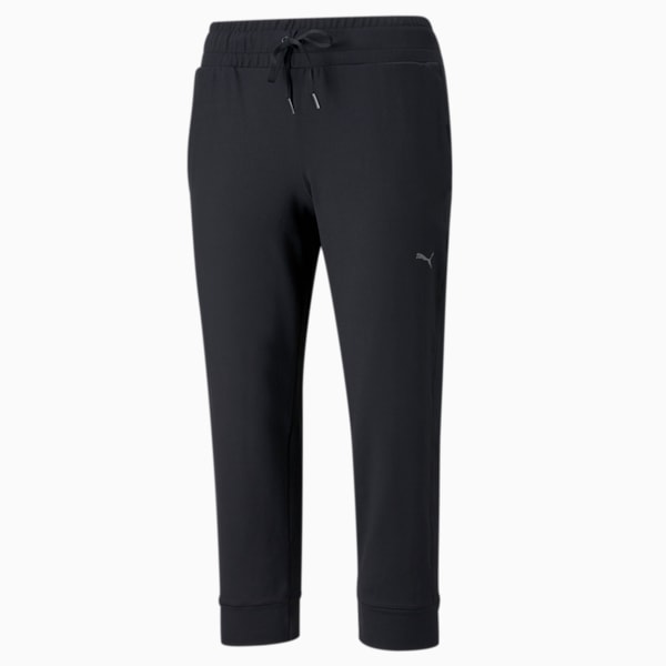 Studio Found Knitted 3/4 Women's Training Pants, Puma Black, extralarge-IND