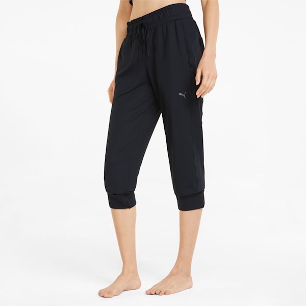 Studio Found Knitted 3/4 Women's Training Pants, Puma Black, extralarge-IND