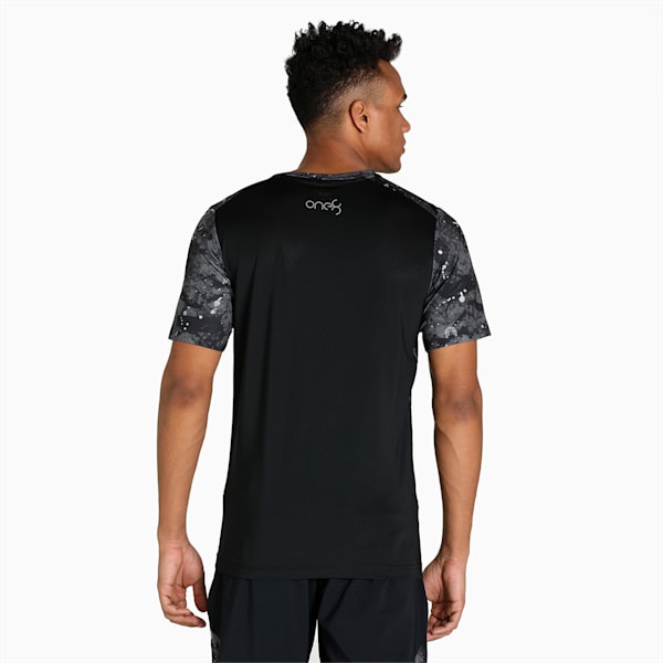 PUMA x one8 Printed Active Men's Slim Fit T-Shirt, Puma Black, extralarge-IND