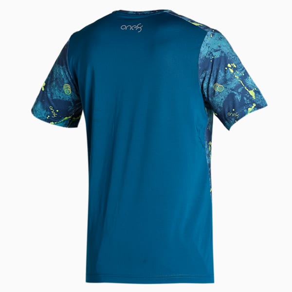 PUMA x one8 Printed Active Men's Slim Fit T-Shirt, Sailing Blue, extralarge-IND