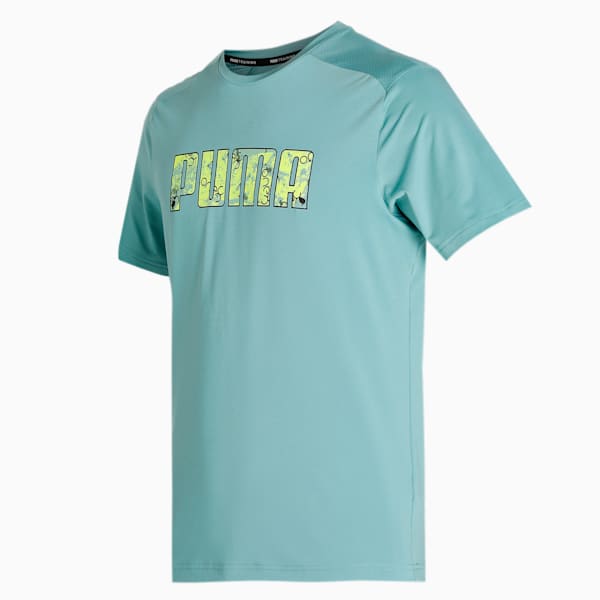 PUMA x one8 Active Men's Slim Fit T-Shirt, Mineral Blue, extralarge-IND
