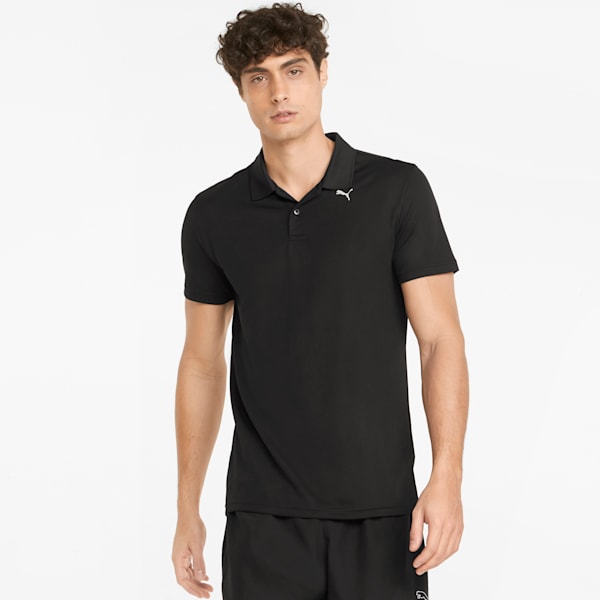 メンズ トレーニング パフォーマンス 半袖 ポロシャツ, Puma Black, extralarge-JPN