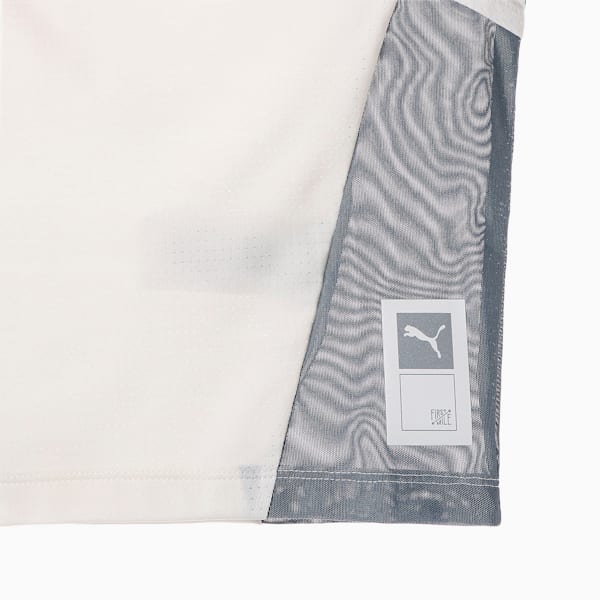 ウィメンズ ランニング FIRST MILE クロップ 半袖 Tシャツ, Pristine-Dark Slate