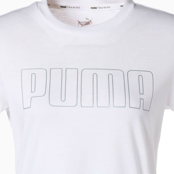 ウィメンズ トレーニング コンセプト 半袖 Tシャツ, Puma White-Iridescent PUMA, extralarge-JPN