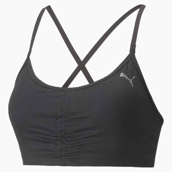 ウィメンズ トレーニング スタジオ ブラトップ 低サポート, Puma Black