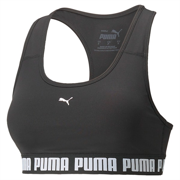 ウィメンズ トレーニング プーマ ストロング ブラトップ 中サポート, Puma Black
