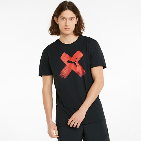 メンズ トレーニング キャットロゴ 半袖 Tシャツ, Puma Black, extralarge-JPN